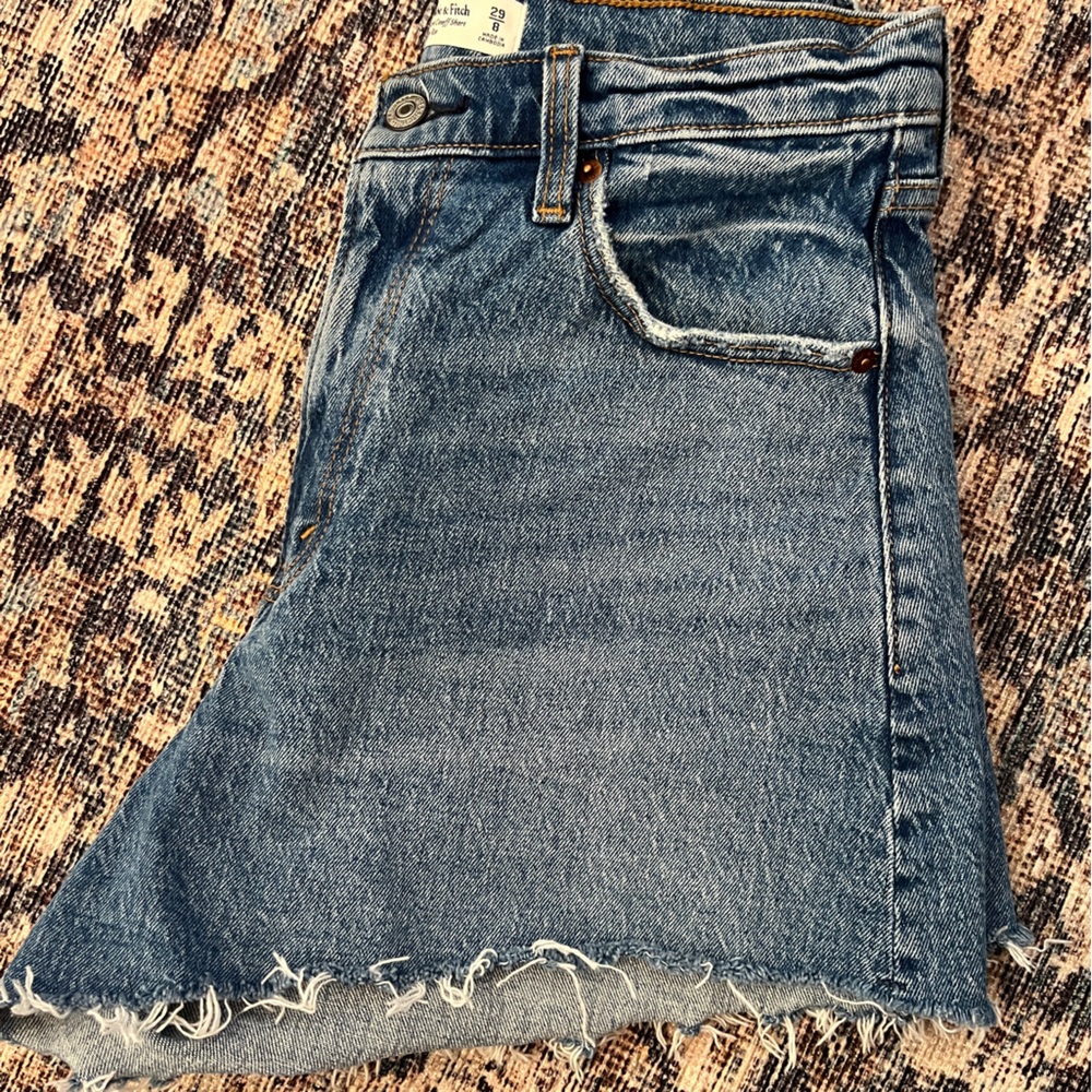 High rise Jean short